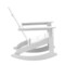 Merrick Lane Wellington UV Treated All-Weather Polyresin Adirondack Rocking Chair for Patio, Sunroom, Deck and More